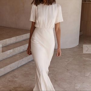 dissh campbell oyster midi dress